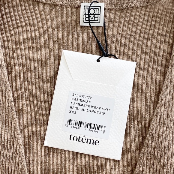 Toteme Cashmere Wrap Knit - Beige Melange - Picture 7 of 10